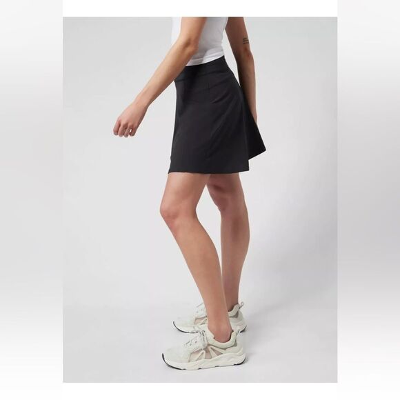 NWT New ATHLETA All Day Skort Skirt Short Combo Black 6 - Picture 4 of 9